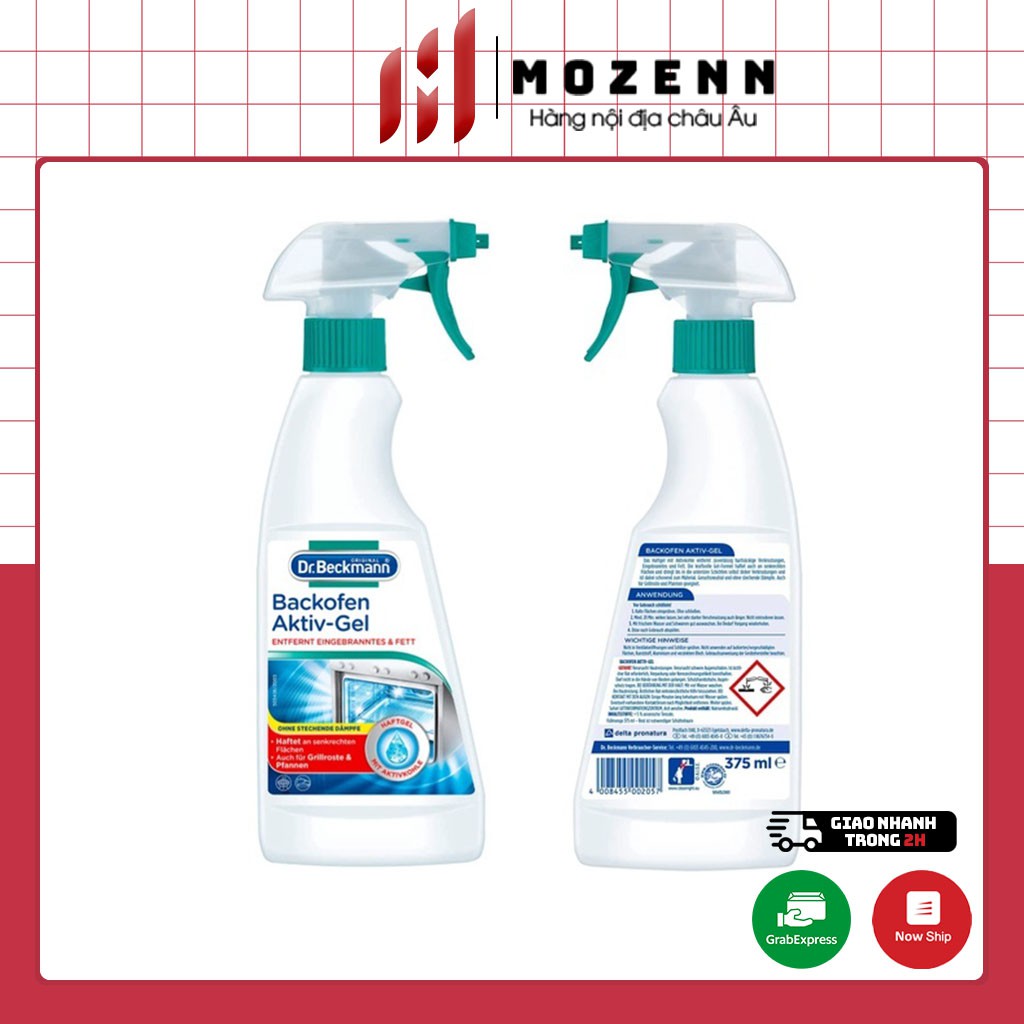 Dung dịch tẩy rửa vệ sinh lò vi sóng, lò nướng, nồi chiên không dầu - Dr Beckmann nhập Đức