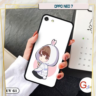 Ốp điện thoại OPPO NEO 7 lưng nhám viền cao su dẻo in hình