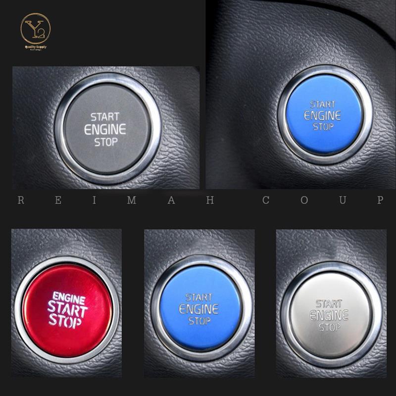 Miếng Dán Trang Trí Nút Khởi Động Xe Hơi Màu Đỏ Chuyên Dụng Cho Hyundai Tucson Elantra 2021 2022