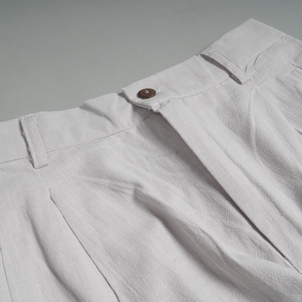 Quần Tây Nam Basic ROUGH Linen Fabric Chất Đũi Tự Nhiên Nhẹ Mềm