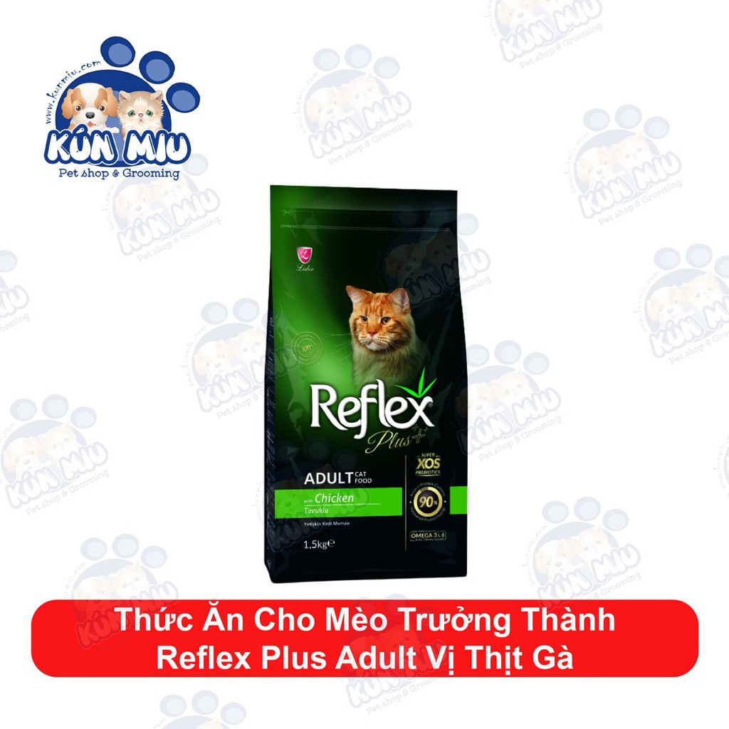 Thức ăn cho mèo trưởng thành Reflex PLUS Adult Thịt Gà 1.5kg