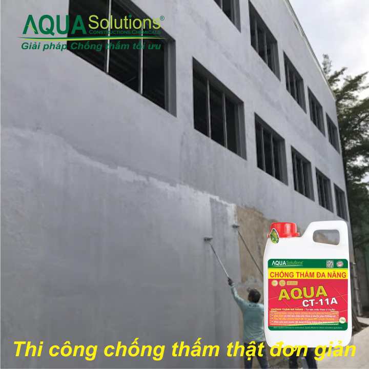 Chống thấm sàn tường AQUA CT-11A - bình 1kg | Chất Chống thấm sàn bê tông, keo Chống thấm tường vách uy tín hàng đầu VN