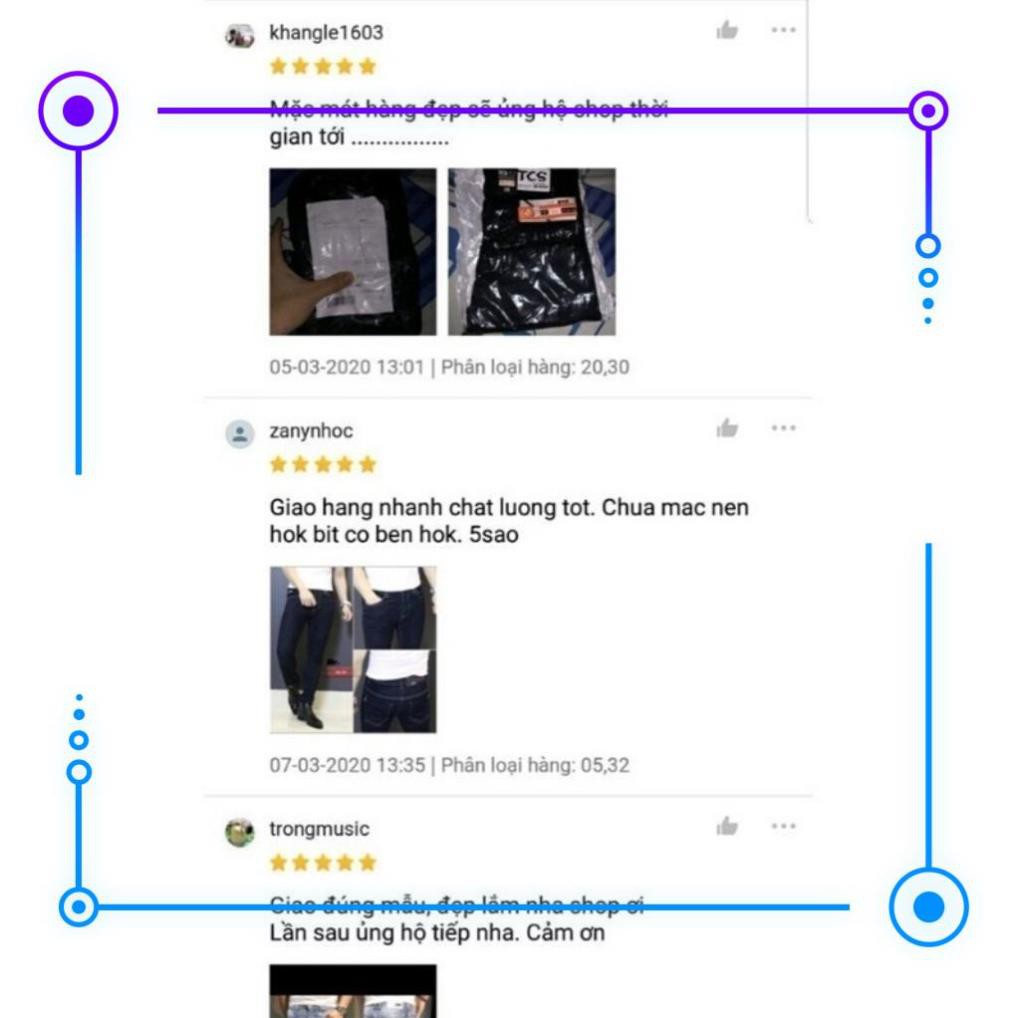 Quần jean nam tenji ad40tg quần bò nam xanh trơn phong cách cá tính thời trang tenji store 2