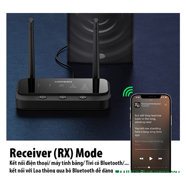 Bộ Thu Phát 3 trong 1 Bluetooth 5.0 100M Ugreen 20140 (Có APTX)