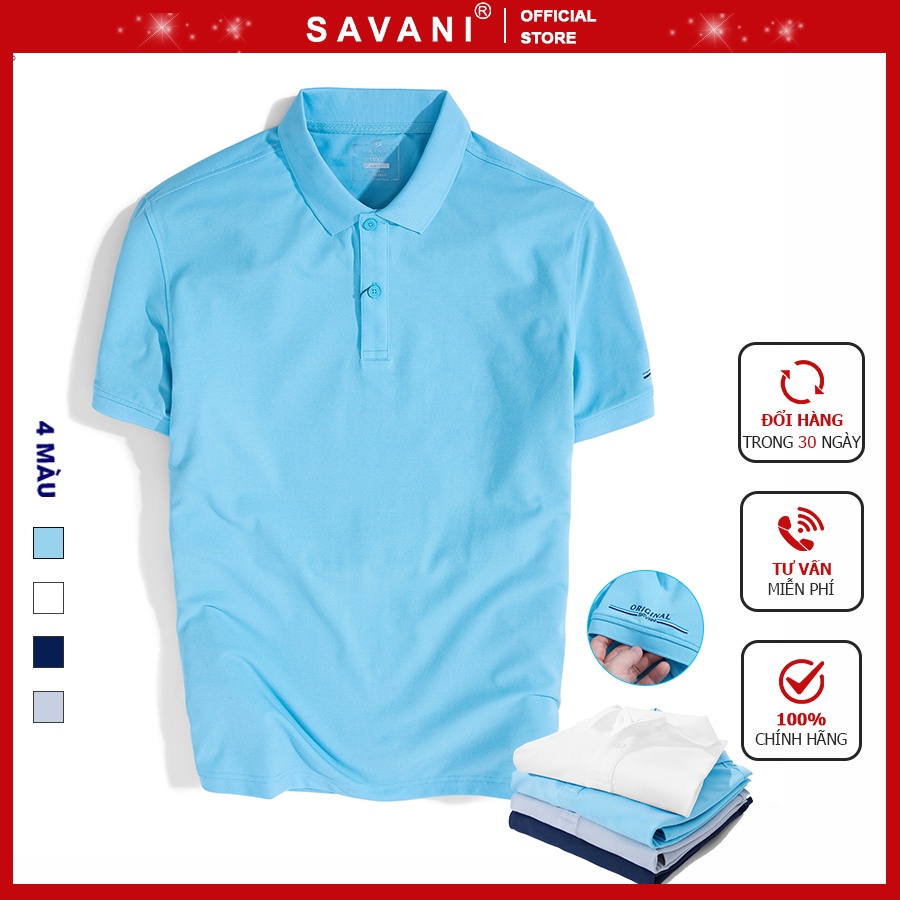 Áo Polo Nam SAVANI Thiết Kế vải CVC Cao Cấp Kiểu Dáng Trẻ Trung Phong Cách MPS057