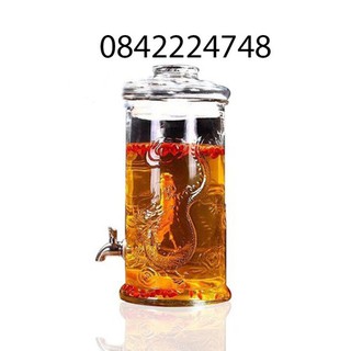 bình ngâm rượu sâm 12 lít có vòi
