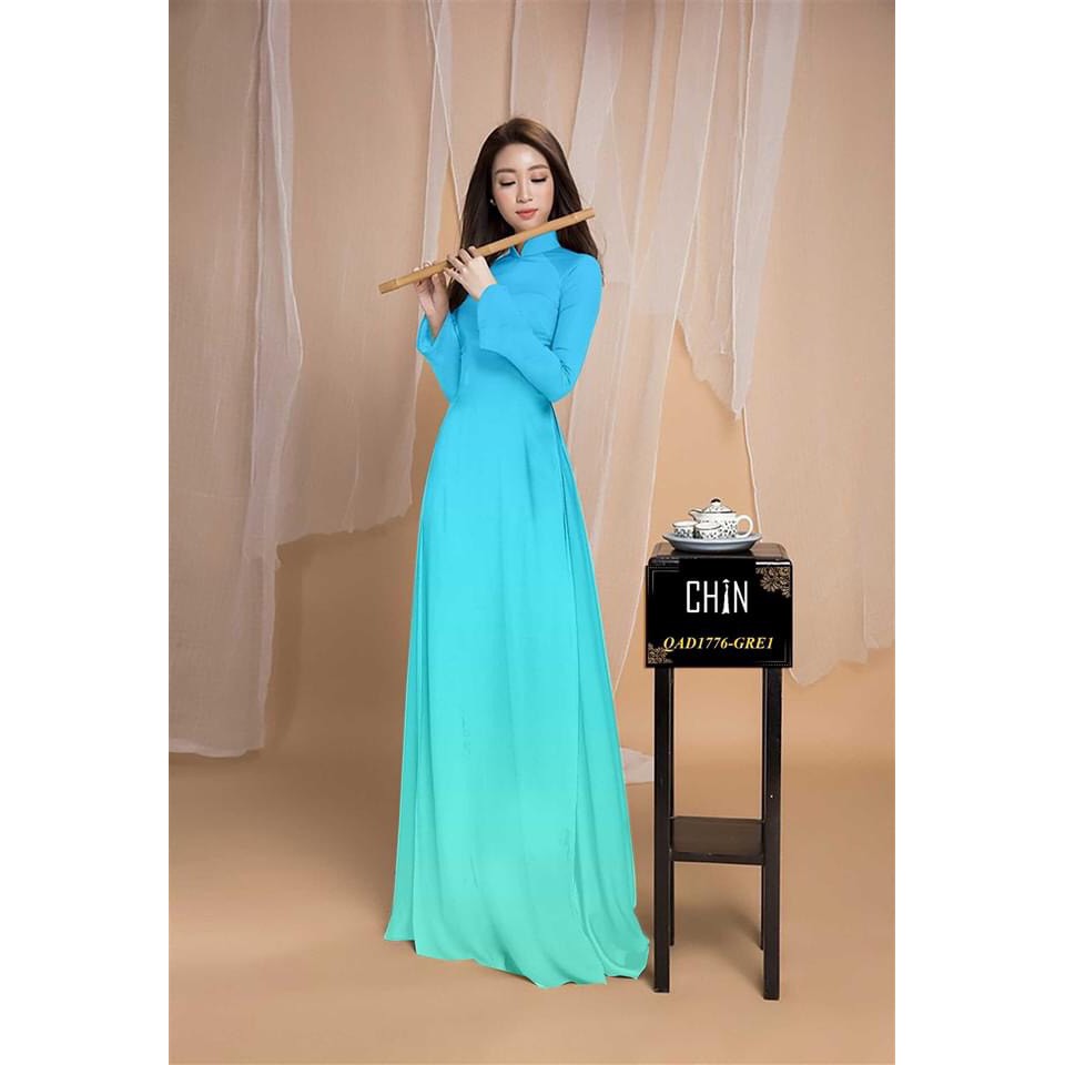 Vải áo dài màu ombre