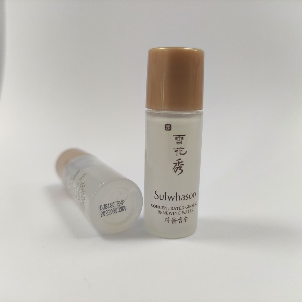 Sulwhasoo Nước Hoa Hồng Sữa Dưỡng Nhân Sâm Chống Lão Hóa Mini Sulwhasoo Concentrated Ginseng Renewing Water/Emulsion 5ml