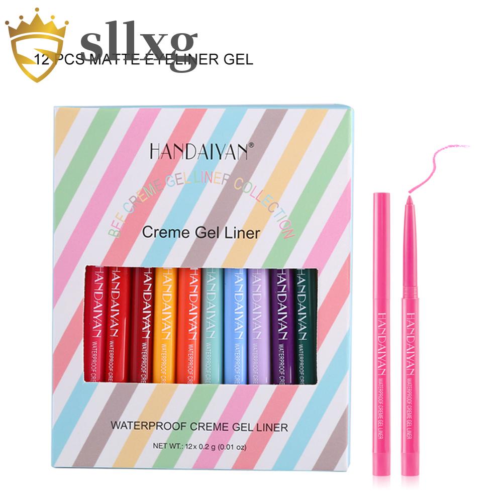 Set 12 bút kẻ mắt dạng lỏng nhiều màu sắc không nhòe tiện dụng
 | BigBuy360 - bigbuy360.vn