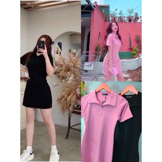Đầm polo ,đầm polo dáng xoè nhẹ thun cotton