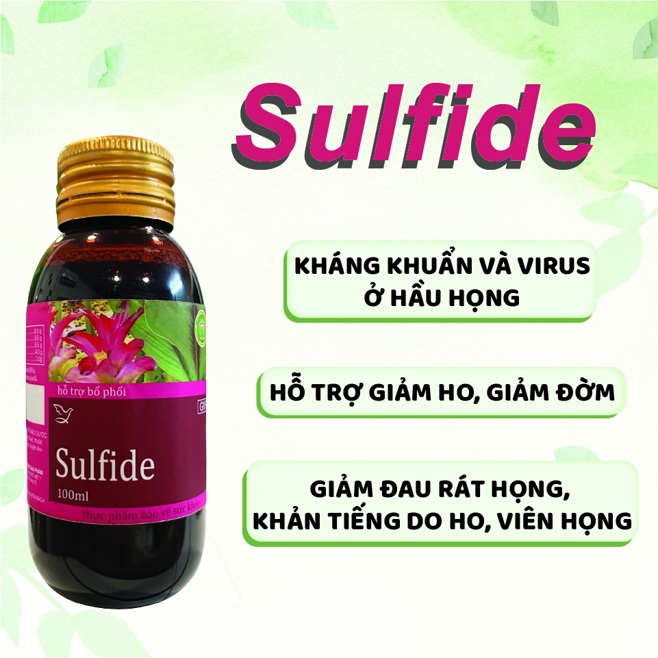 Dung dịch uống Sulfide Việt Medical Hỗ trợ kháng siêu vi khuẩn