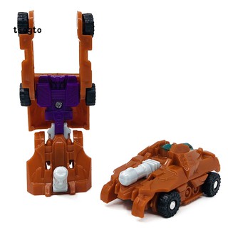 Set 10 mô hình xe biến hình robot mini cho bé