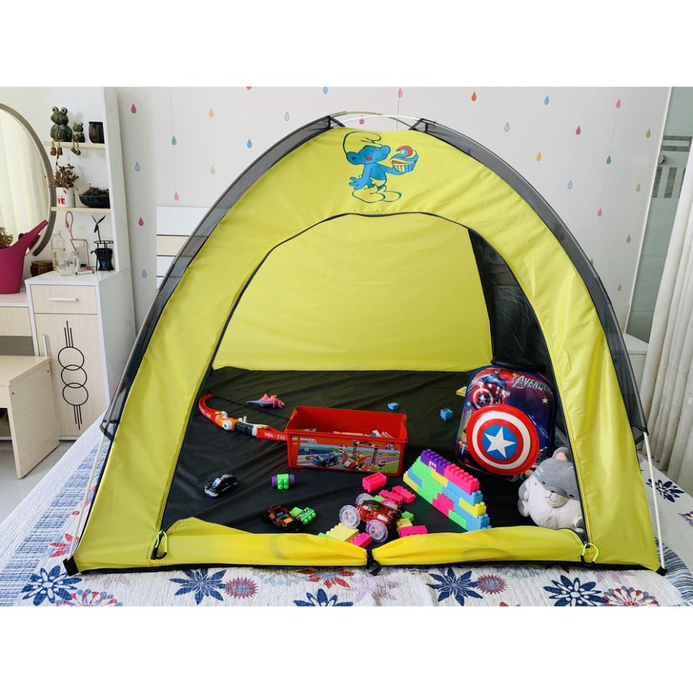 lều cắm trại trong nhà cho bé, lều phòng ngủ cho bé nhỏ gọn, lều lắp chơi trong nhà cho bé