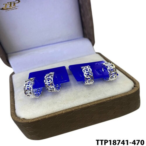 Bông Tai Bạc Thời Trang Họa Tiết Đồng Tiền - TTP18741