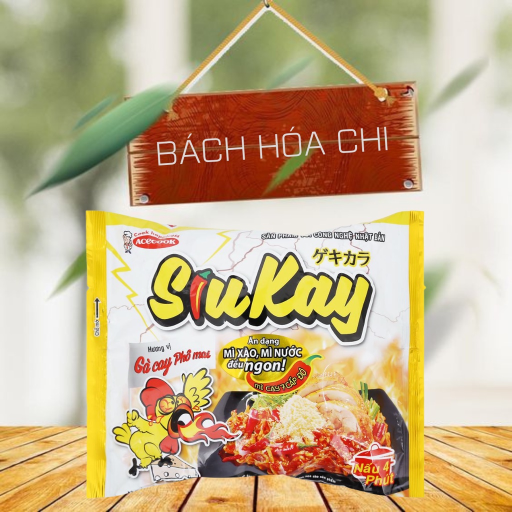 Thùng 24 gói Mì gà cay phô mai SiuKay gói 129g