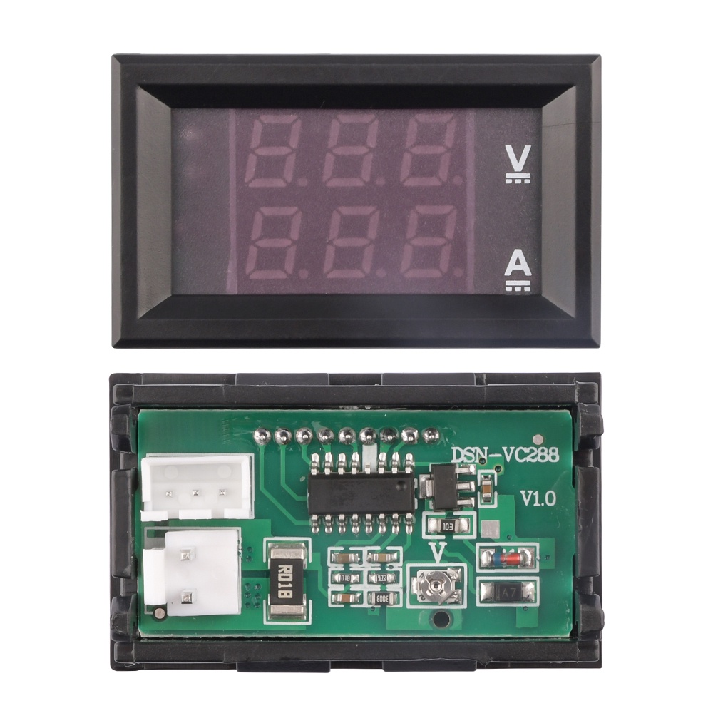 Vôn kế PCBFUN kỹ thuật số DC 100V 10A đo dòng điện và điện áp tiện lợi
