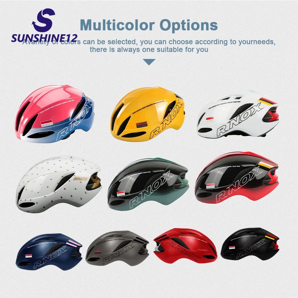 RNOX Đi Xe Đạp Đội Mũ Bảo Hiểm Tốc Độ Khí Nén Racing Road Bike Mũ Bảo Hiểm Cho Nam Giới Phụ Nữ TT Thời Gian Thử Nghiệm Triathlon Xe Đạp Đội Mũ Bảo Hiểm