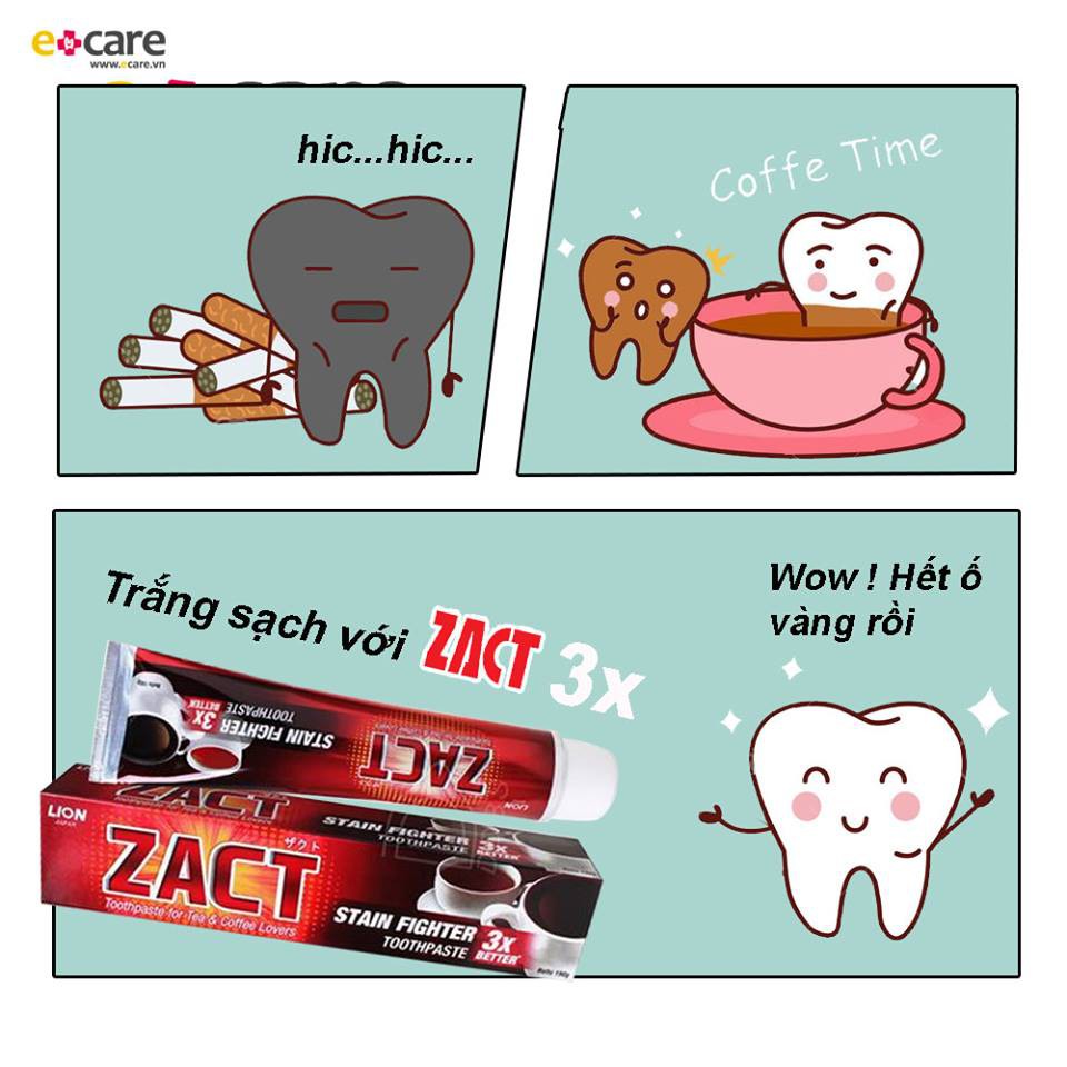 KEM ĐÁNH RĂNG ZACT LION STAIN FIGHTER 190G CHÍNH HÃNG - 4426