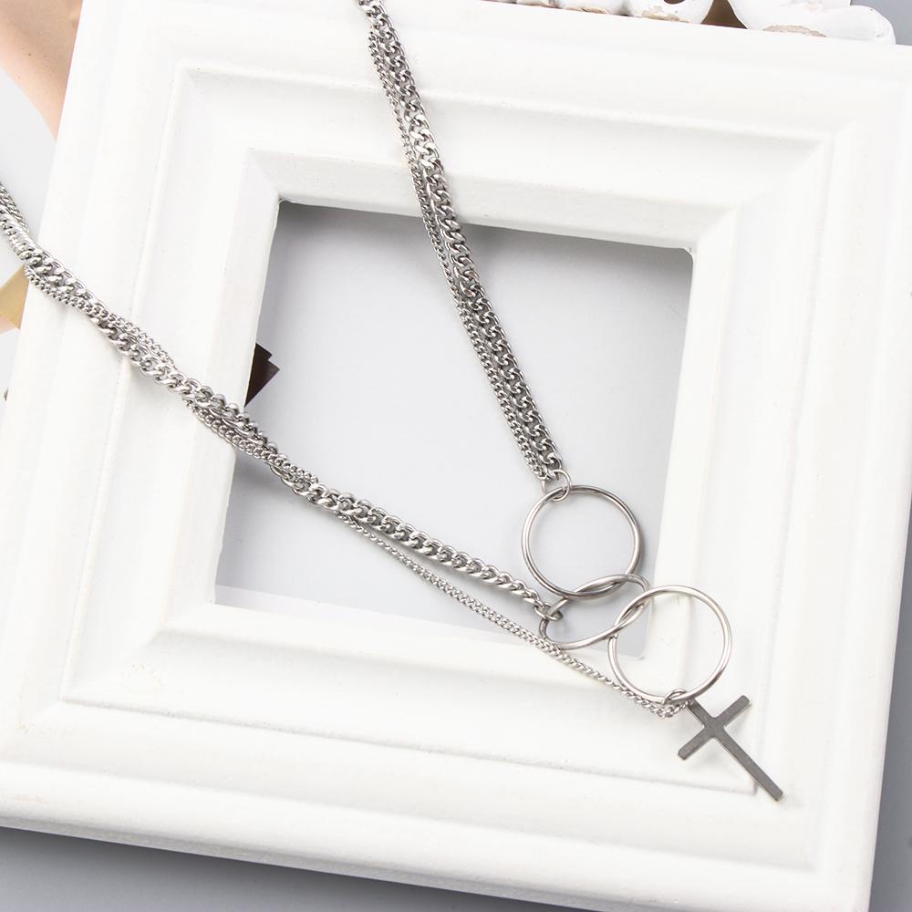 Dây Chuyền Thời Trang Cá Tính Cho Nam &amp; Nữ|Vòng Cổ Choker Đan Chéo Phong Cách Gothic