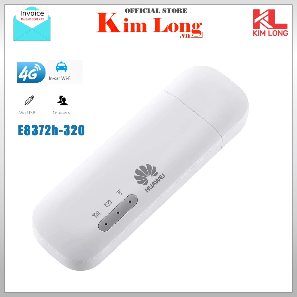 Usb phát Wifi Huawei E8372h-820 4G/LTE Usb Stick General Version - Bản quốc tế chính hãng Digiworld