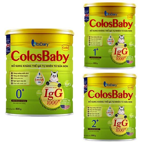 +  Sữa Colosbaby Gold, IQ, Bio gold 0+, 1+, 2+ 800g
