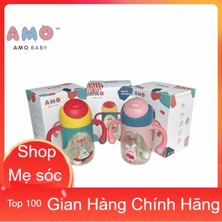 CHÍNH HÃNG - BÌNH TẬP UỐNG NƯỚC AMOBABY PPSU 240ml