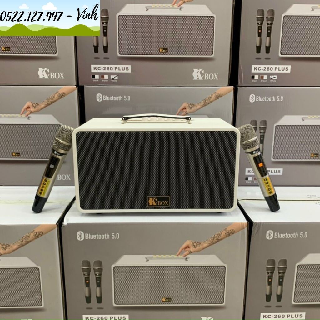 Loa Kéo Xách Tay KCBOX KC260 Plus - Hàng Chính Hãng - Gia Khang Shop