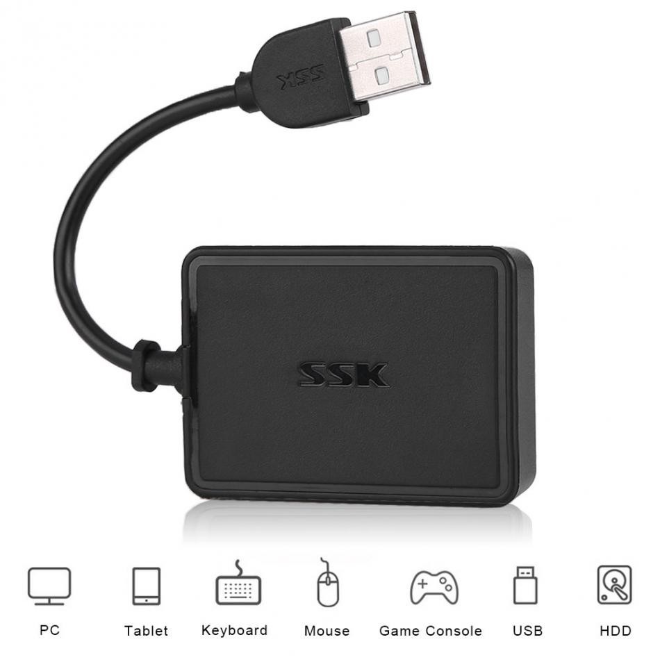 Hub USB 1 ra 4 SSK SHU 200 Rất tiện dụng