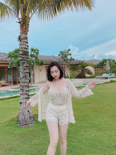Set đi biển len móc siêu xinh m_96