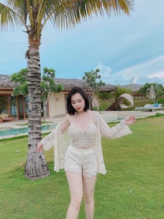 Set đi biển len móc siêu xinh m_96
