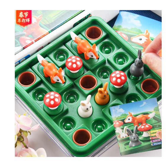 Đồ chơi trí tuệ_Thử thách trí não- Fox and Bunny_Smart Game Puzzle_Thông minh_Tư Duy Logic_Rèn Luyện Trí Não_Thử thách