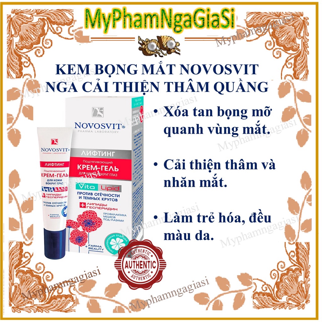 Kem Trị Bọng Và Thâm Quầng Mắt Novosvit