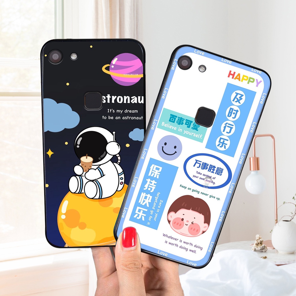 Ốp lưng Vivo V7 / V7 PLUS in hình 3D GẤU cute be@r, soda, happy day cực hot ,thời thượng