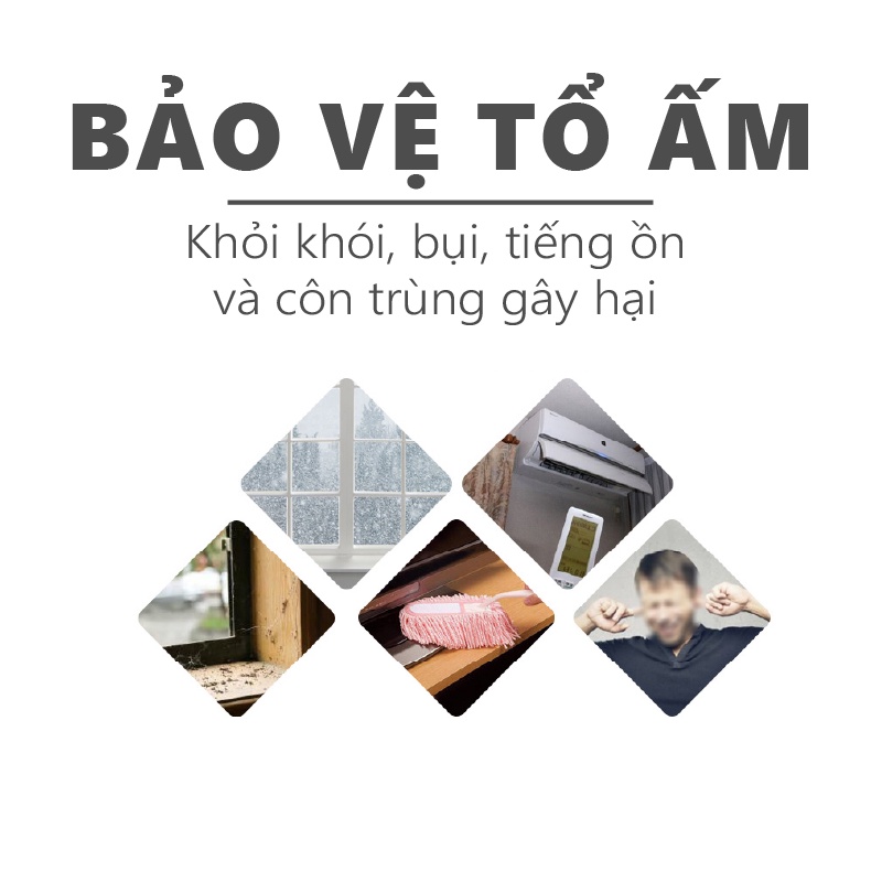 Thanh chắn cửa chống ồn  Nẹp chặn cửa chắn khe hở chống bụi, chống côn trùng, chống thoát hơi gió điều hòa NANORON