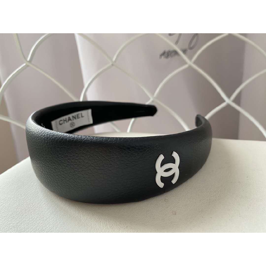 Băng Đô Cài Tóc Bằng Da Có In Chữ Thời Trang Phong Cách Cho Nữ