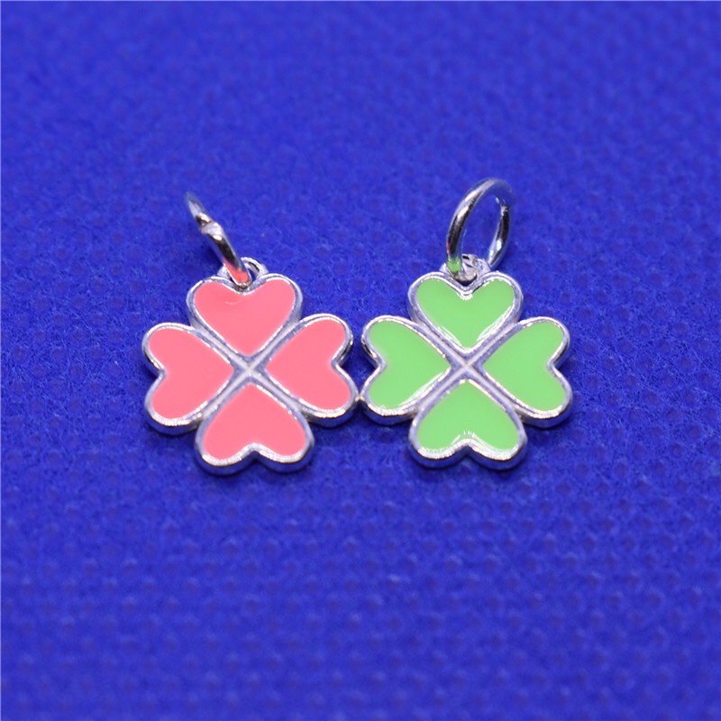 [GIÁ BUÔN] Charm cỏ 4 lá BẠC cực xinh - Hàng bạc loại 1 siêu đẹp PH953