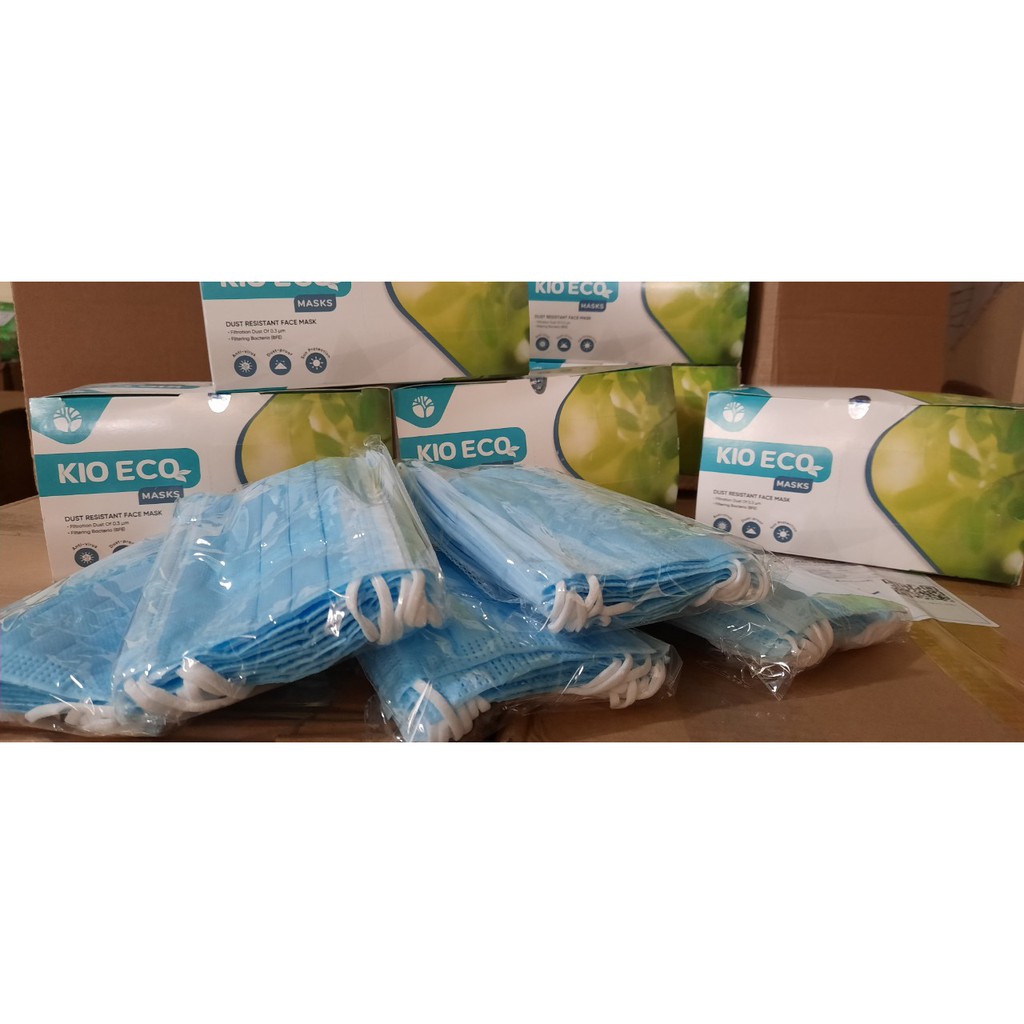 Hộp 50 Khẩu Trang Y Tế Cao Cấp Loại 4 Lớp KIO ECO tại Việt Nam
