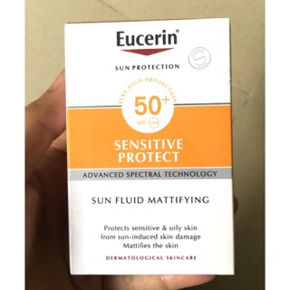 kem chống nắng eucerin sun fluid mattifying spf 50+ ( Hàng công ty- có tem)