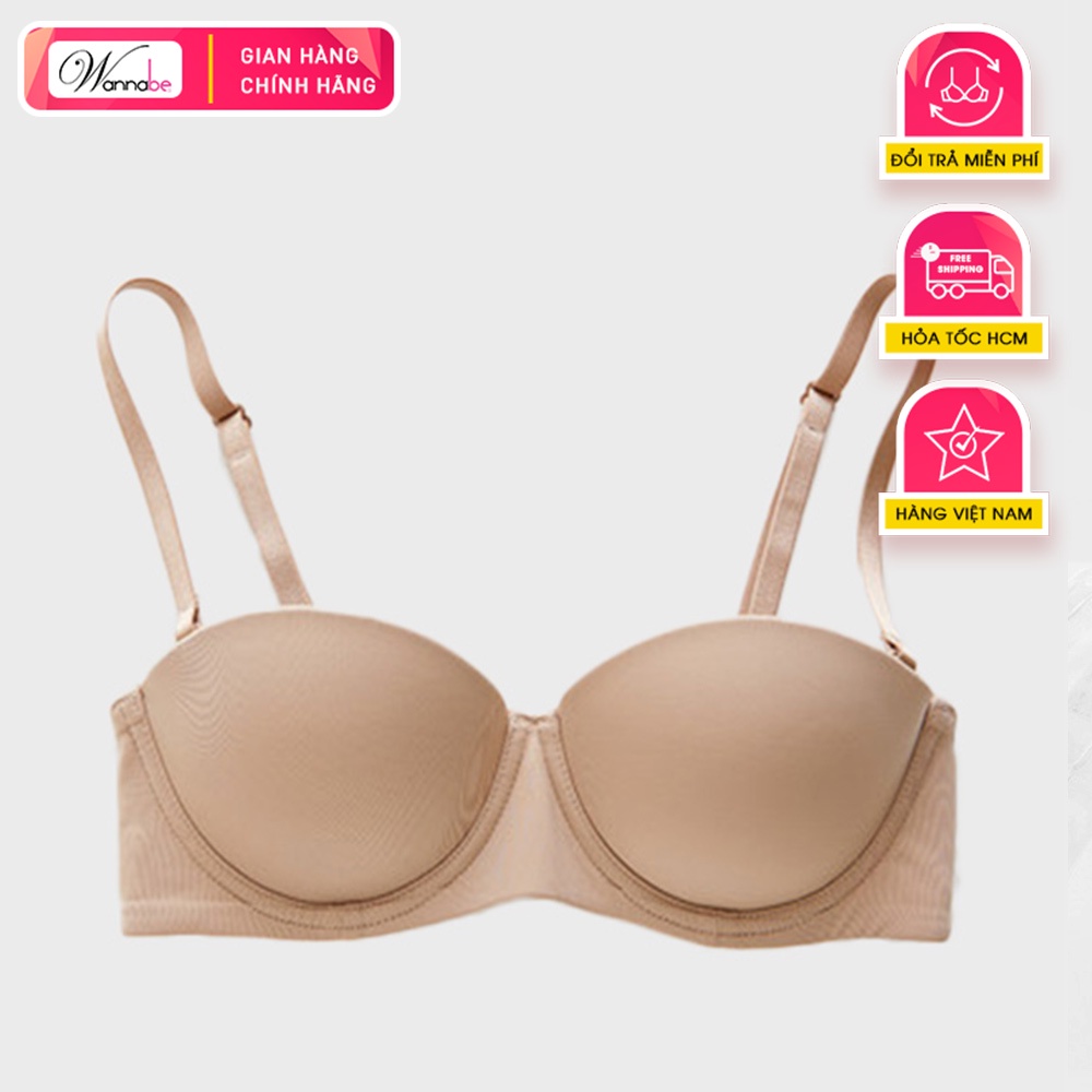 Áo ngực mút vừa cao cấp Wannabe ANT08 có gọng ôm gọn giúp nâng đỡ bầu ngực