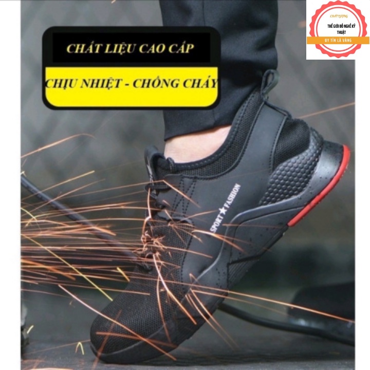 Giày Bảo Hộ Lao Động Nam Siêu Bền Mũi Sắt – Đế Lót Thép Chống Đinh, Chống Dập Ngón, Chống Tĩnh Điện ( mẫu 03 )