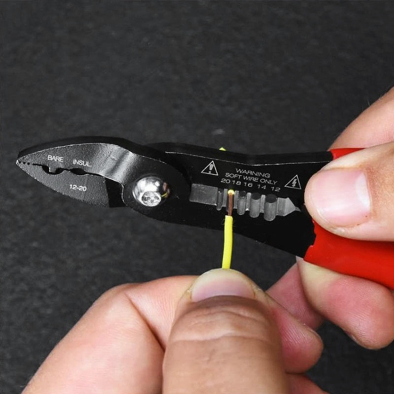 Kìm Tuốt Dây Điện Cách Nhiệt Không Trượt Kèm Tay Cầm Chống Trượt