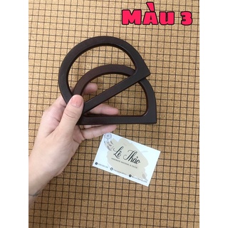 Bộ quai gỗ làm túi xách handmade, macrame