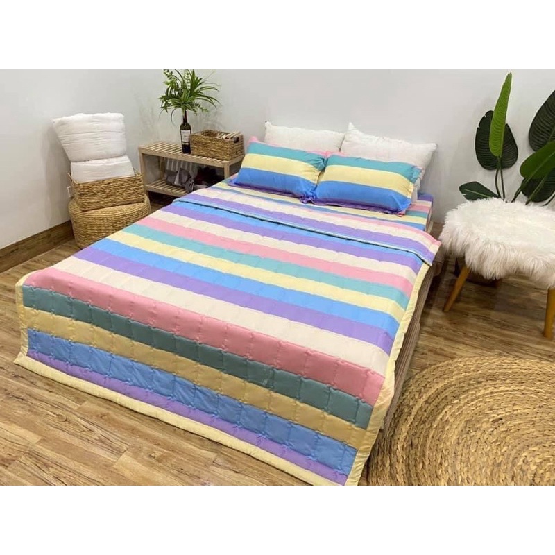 Bộ ga poly cotton cầu vòng hot hit