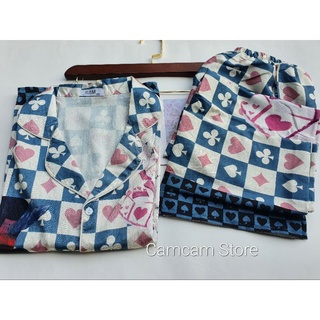 [ĐỒ BỘ PIJAMA LỤA MANGO] Đồ bộ mặc ở nhà tay ngắn [video+ hình ảnh shop tự quay]