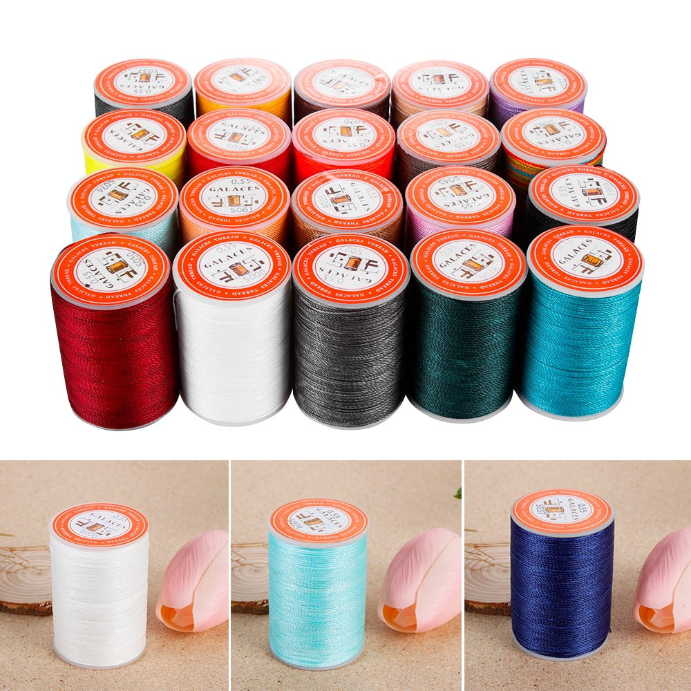 Cuộn chỉ sáp may dài 120m đường kính 0.55mm dùng làm đồ thủ công