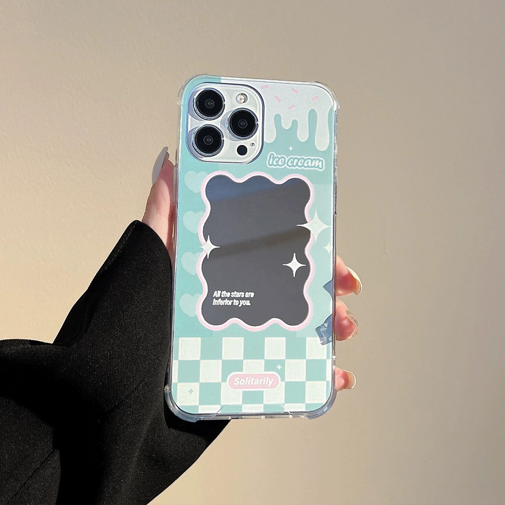 Ốp Điện Thoại Tpu Mềm Tráng Gương Kèm Dây Đeo Cho iPhone 13 13pro 13prm iPhone 11 7Plus 8Plus Xr XS 13 12 Pro Max
