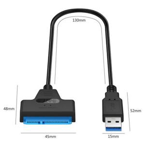Dây cáp nối đĩa cứng SSD USB 3.0 To SATA 22 Pin 2.5 Inch | BigBuy360 - bigbuy360.vn
