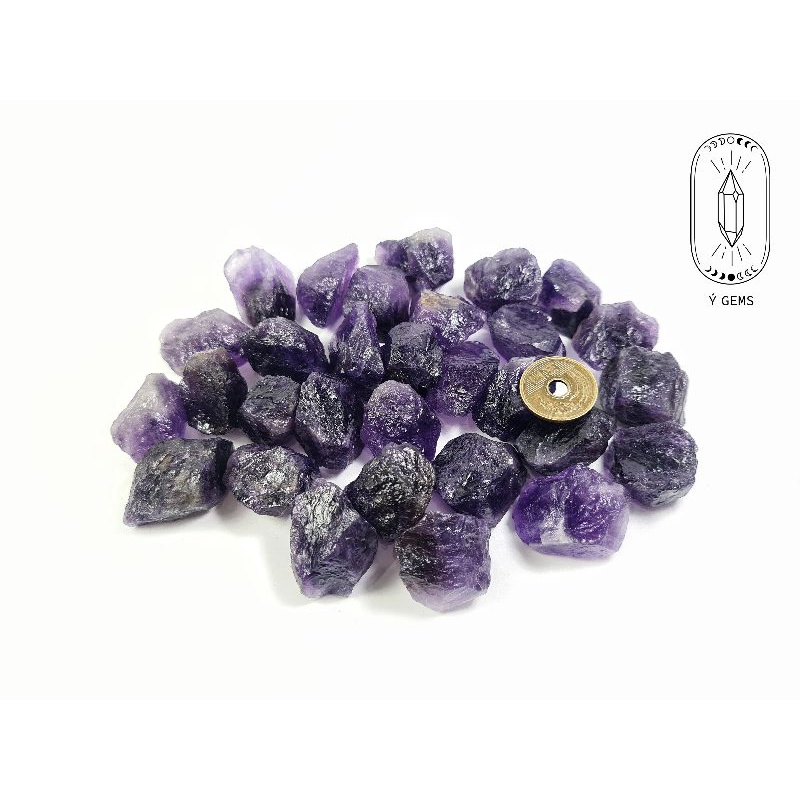 T.A tím thô  có 3 kích cỡ thanh tẩy, làm handmade, sưu tầm, trưng bày...