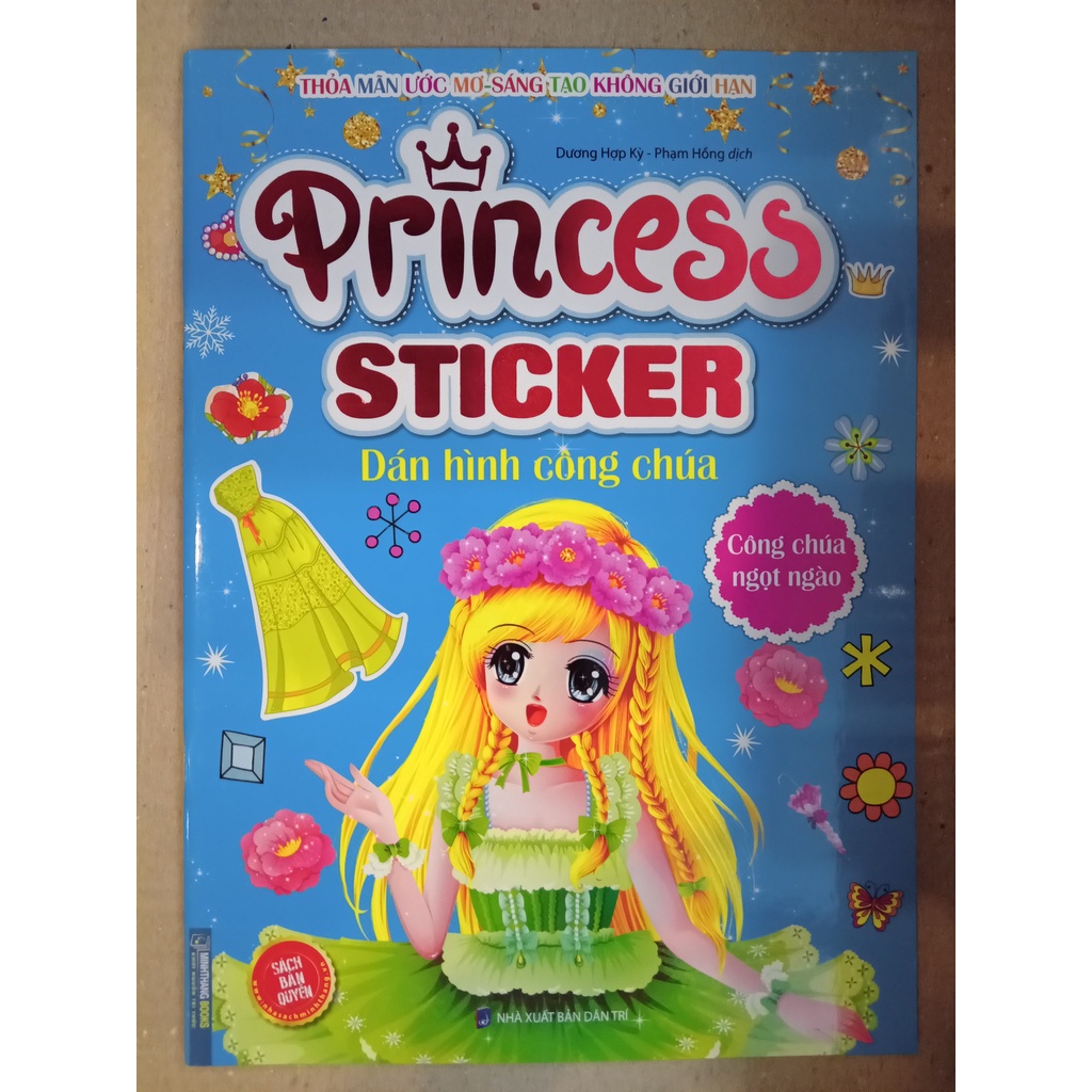 Sách - Princess Sticker - Dán Hình Công Chúa - Công Chúa Ngọt Ngào