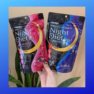 [Có sẵn] Tổng hợp Trà Đêm Orihiro - Trà Giảm Cân Night Orihiro 16 & 24 gói/túi (Chính hãng Nhật)